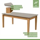 Ver imagem 6 de Mesa de Jantar 180x90cm Tampo MDF Aries Móveis Lopas