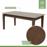 Mesa de Jantar Retangular 6 Lugares Tampo MDF Aries Móveis Lopas - 4
