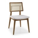 Ver imagem 5 de Kit 8 Cadeiras Madeira Maciça Palermo Encosto Tela Assento Estofado