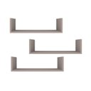 Ver imagem 2 de Kit 3 Prateleiras U Decorativas Multiuso em Mdf Plancasa:sal Rosa