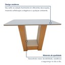 Ver imagem 6 de Mesa de Jantar 4 Lugares Tampo MDF Apogeu Marrom Amêndoa Clean/Off White