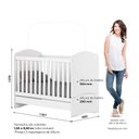 Ver imagem 2 de Jogo de Quarto Infantil Cômoda e Berço Bala de Menta Branco - Henn