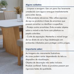 Mesa de Jantar Retangular 6 Lugares 160cm Tampo MDF Apogeu - 12 Mesa de Jantar Retangular 6 Lugares 160cm Tampo MDF Apogeu - 12