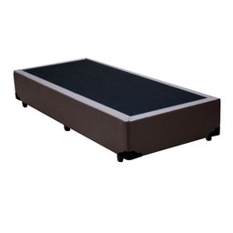 Cama Box Solteiro 88 Marrom Sintetico - Santo Box - 1