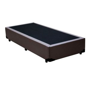 Cama Box Solteiro 88 Marrom Sintetico - Santo Box