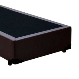 Cama Box Solteiro 88 Marrom Sintetico - Santo Box - 2