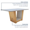 Ver imagem 5 de Mesa de Jantar Retangular 6 Lugares 170cm Tampo MFD Apogeu  