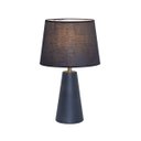 Ver imagem 1 de Luminária de Mesa Abajur de Metal Preto com Cúpula Preta 43cm Sindora