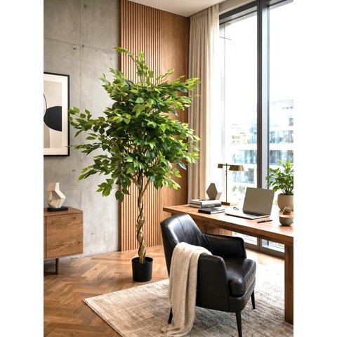 Árvore Artificial Grande Planta Realista Decoração Sala com 2.00m, Plantas Artificiais.