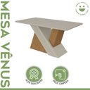Ver imagem 7 de Mesa de Jantar Retangular 6 Lugares Tampo MFD Vênus  