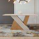 Ver imagem 1 de Mesa de Jantar Retangular 6 Lugares Tampo MFD Vênus  
