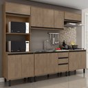 Ver imagem 1 de Cozinha Completa Gianna 12 Portas 2 Gavetas Nogal - Pnr Móveis