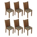 Ver imagem 1 de Kit 6 Cadeiras 4290 Madesa - Rustic/bege Marrom