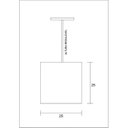 Ver imagem 3 de Luminária Pendente 1 Foco 15w Faixa Dupla 4955 Tom Luz Iluminação