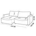 Ver imagem 2 de Sofá 4 Lugares Retrátil Reclinável para Sala de Estar 270cm Siloé K01 Veludo Bege - Lyam Decor