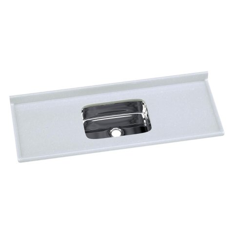 Pia de Cozinha Mármore Sintético 140x55cm com Cuba Aço Inox Multimóveis CR20473  