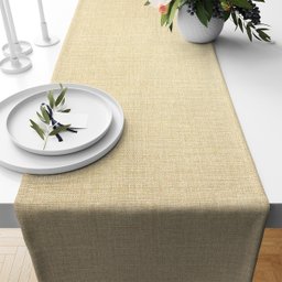 1 Caminho Trilho Mesa Impermeável Pvc Florença Bege 42x140 - 1