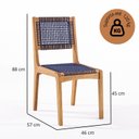 Ver imagem 3 de Conjunto 2 Cadeiras 88cm X 57cm Sintra