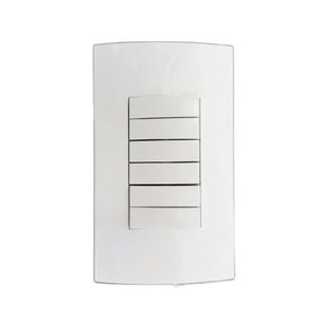 Conj Interruptor 6 Teclas Slim Fina Placa 4x2 C Paralelo