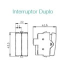 Ver imagem 5 de Conj Interruptor 6 Teclas Slim Fina Placa 4x2 C Paralelo