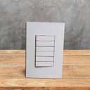 Ver imagem 2 de Conj Interruptor 6 Teclas Slim Fina Placa 4x2 C Paralelo