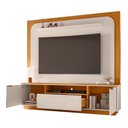 Ver imagem 2 de Home Theater para TV 200cm 2 Portas 1 Gaveta Nilo MDP Cinamomo/Off White Sala