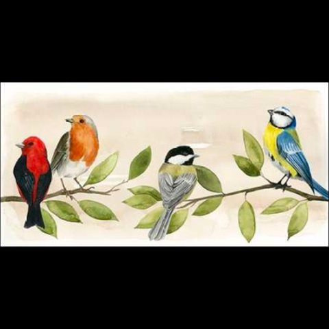Treetop Gathering Ii Canaleta 80x40cm Preta