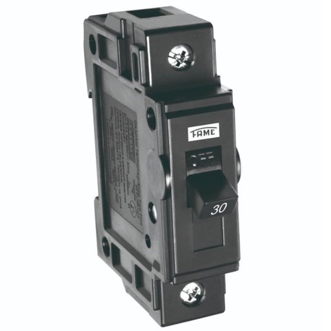 Disjuntor Nema Monopolar Fn 1p de 30 Ampères - 5154 - Fame Disjuntor Nema Monopolar Fnh 1p 30a 5254.