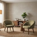 Ver imagem 1 de Jogo 2 Poltronas Decor para Recepção Sala de Espera Comercial Veludo Macio Base Estável