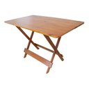 Ver imagem 2 de Mesa de Jantar Madeira Maciça Dobravel Premium 120x70 4 Cadeiras - Mel