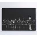 Ver imagem 3 de Quadro Rio Hudson Preto E Branco 120x80 Cm Adesivo
