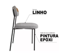 Ver imagem 6 de Kit 2 Cadeiras para Sala de Jantar e Cozinha Melissa em Aço
