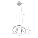 Ver imagem 5 de Lustre Pendente Nordecor Zala D1402 Cromado Led Bivolt