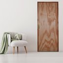 Ver imagem 3 de Kit Porta de Madeira 210x80cm Batente 14cm Fechadura Golf Rodam 