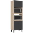Ver imagem 1 de Torre Quente Para Forno E Microondas 70cm 94421 Avena Grafito Demobile