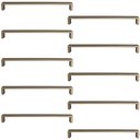 Ver imagem 1 de Kit 10 Puxadores Dourado 23cm Armário Piauí Torralba Cozinha Planejada