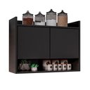 Ver imagem 2 de Armário Aéreo com 2 Portas Chico Preto G96 - Gran Belo