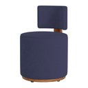 Ver imagem 3 de Puff Margo Decorativo Orgânico Veludo - 7 Decor Azul Marinho