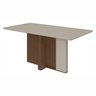 Mesa de Jantar 160x90cm Tampo MDF/Vidro Apogeu Móveis Lopas - 1