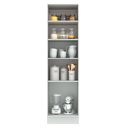 Ver imagem 4 de Paneleiro Armário de Cozinha 60 cm 3 Portas Branco/Cinza Agata Madesa