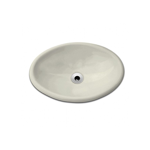 Cuba Sobrepor Oval Pequena 44*31 Biscuit