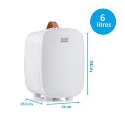 Mini Geladeira 6 Litros Premium Branca - Lançamento 2025 - 3