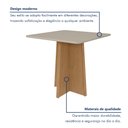Ver imagem 4 de Mesa de Jantar 4 Lugares Tampo MDF Celebrare Marrom Amêndoa Clean/Off White