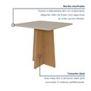 Ver imagem 5 de Mesa de Jantar 4 Lugares Tampo MDF Celebrare Marrom Amêndoa Clean/Off White