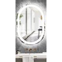 Ver imagem 7 de Espelho Jateado Oval Iluminado com Led Frio - 70x120cm Woodglass Oval Jato Frio