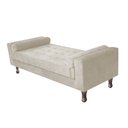 Ver imagem 1 de Recamier Baú Félix Solteiro 160 cm Suede - ADJ Decor - Bege