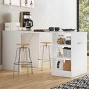 Ver imagem 1 de Aparador com Mesa Dobrável Cantinho do Café Ibiza Multimóveis Branco