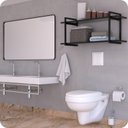 Ver imagem 2 de Prateleira Estilo Industrial Banheiro Parede GND PP 60cm