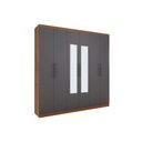 Ver imagem 2 de Guarda Roupa Casal 6 Portas c/Esp PH1127 Carv/Grafite Herval