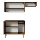 Ver imagem 7 de Armário de Cozinha Compacta 165cm Rustic/Preto Emilly Madesa 07